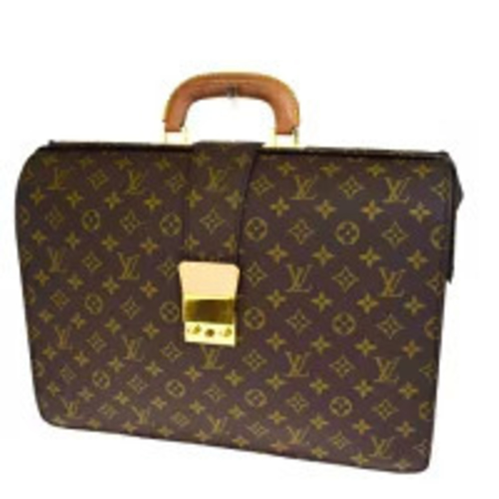 Louis Vuitton Serviette Fermoire Business Bag Briefcase Monogram Leather